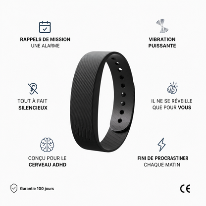 SérénitéBand – Réveil Vibrant Sans Stress