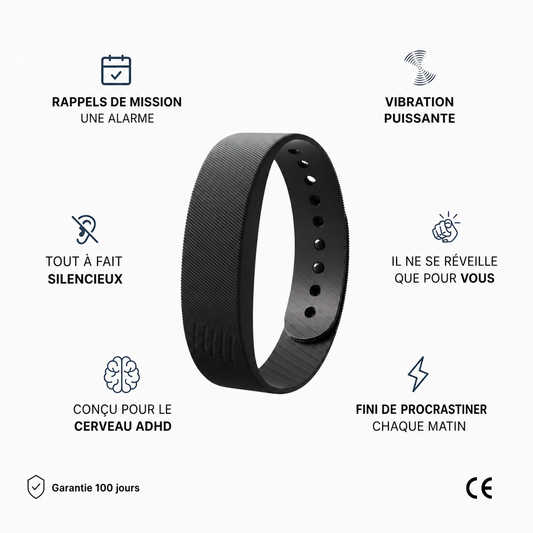 SérénitéBand – Réveil Vibrant Sans Stress