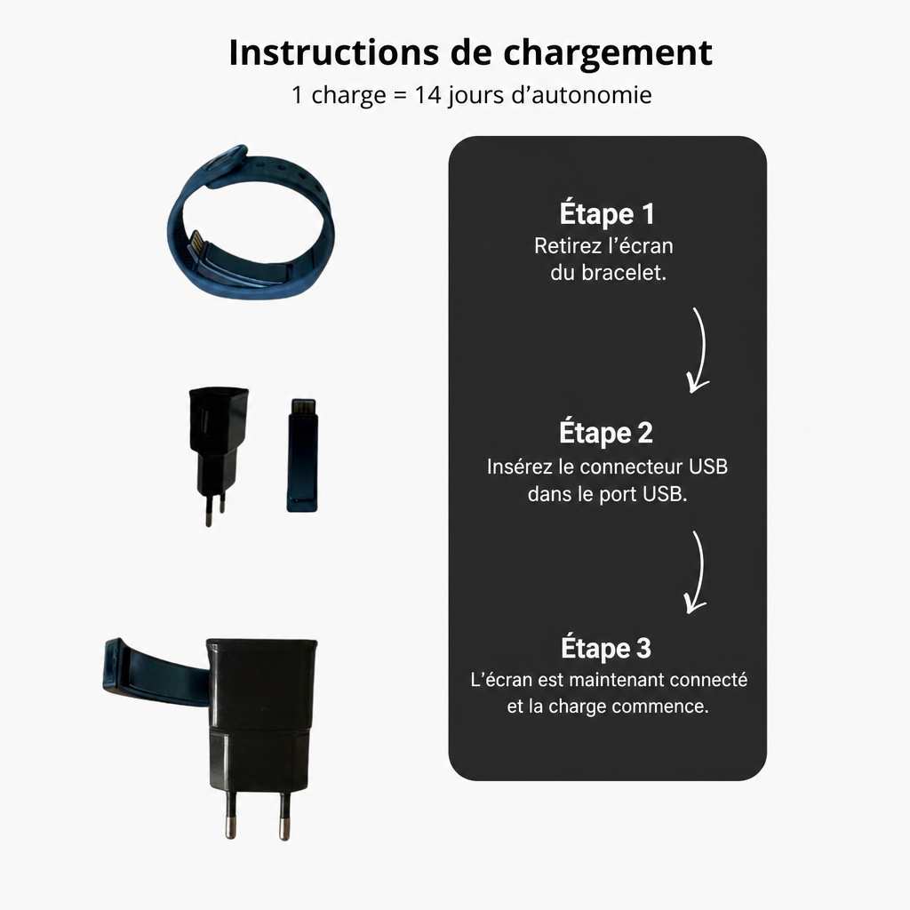 SérénitéBand – Réveil Vibrant Sans Stress